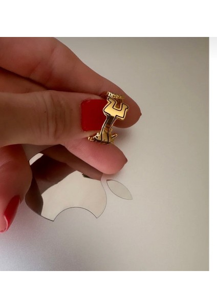 s925 Keith Haring Dalgalı Figür Açık Halka Yüzük modelleri