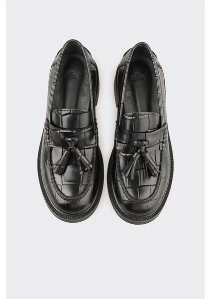 Siyah Deri Kadın Günlük Ayakkabı fırsatları