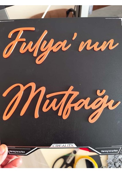 BEE3D Kişiye Özel Mutfak Dekoru,isimli Dekor fiyatları