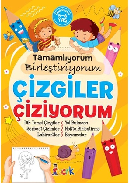 Çizgiler Çiziyorum - Tamamlıyorum Birleştiriyorum