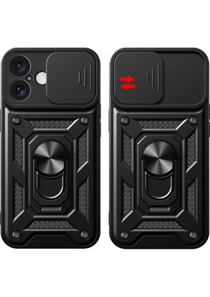 iPhone 16 Kılıf Pars Lens Yüzüklü Silikon - Gümüş fiyatları