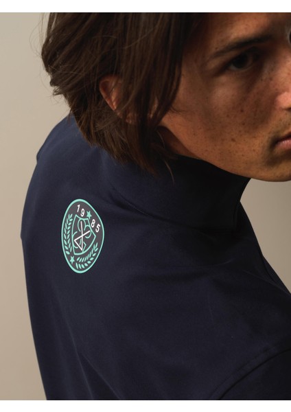 Erkek Lacivert Pamuk Dokulu Regular Fit Sweatshirt