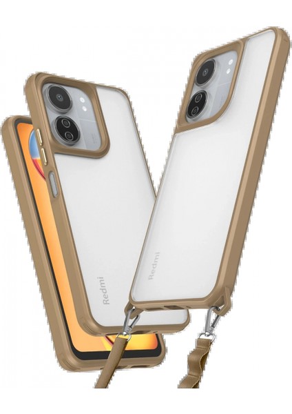 Xiaomi Redmi 13C Kılıf Penta Silikon Kılıf - Çöl Titanyum