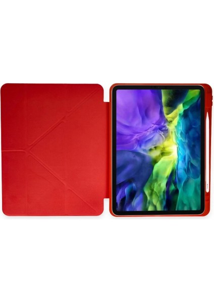 Samsung Galaxy X200 Tab A8 10.5 Kılıf Kalemlikli Mars Tablet Kılıfı - Kırmızı indirimleri