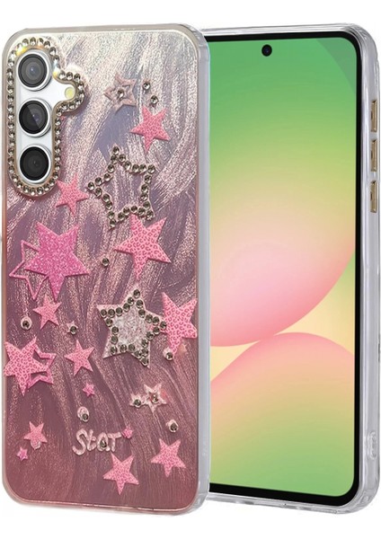 Samsung Galaxy A56 Kılıf Blade Aynalı Desenli Kapak - Desen 7