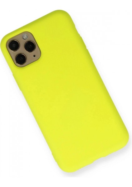 iPhone 11 Pro Kılıf Nano Içi Kadife Silikon - Sarı fiyatları