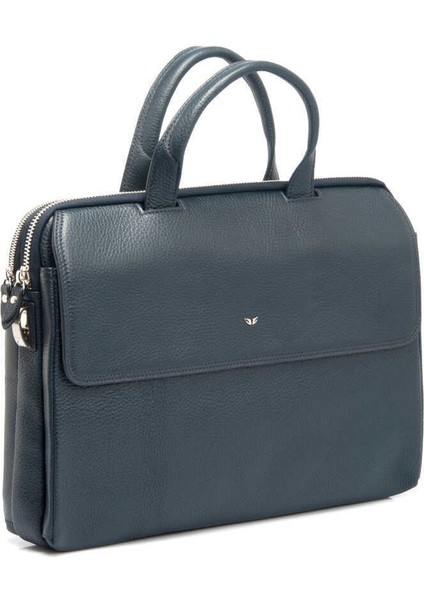 Lacivert Hakiki Deri Erkek Evrak Çantası - S1EV00021388-A38