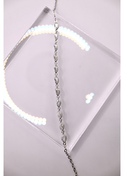 925 Ayar Gümüş Damla Kesim Model Ithal Zirkon Taşlı Kolye, Bileklik, Küpe, Düğün Takı Seti fiyatları