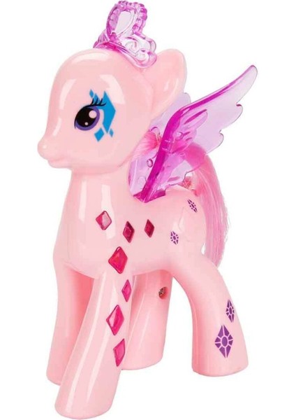 Işıltılı Pony Figür - Işıklı Figür - Pembe