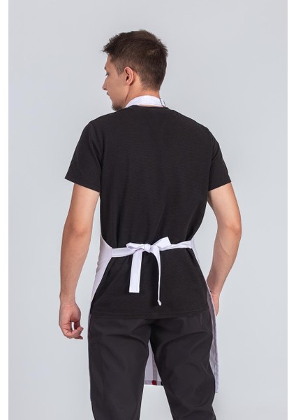 Erkek Boyundan Asmalı Çizgili Barista Şef Mutfak Önlüğü modelleri