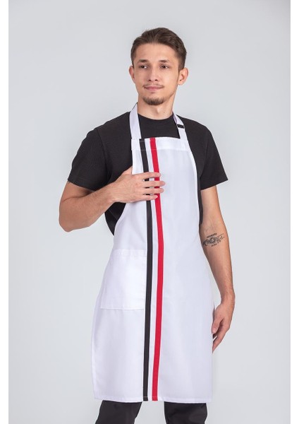 Erkek Boyundan Asmalı Çizgili Barista Şef Mutfak Önlüğü fırsatları