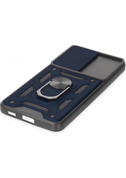 Samsung Galaxy S21 Fe Kılıf Pars Lens Yüzüklü Silikon - Lacivert indirimleri