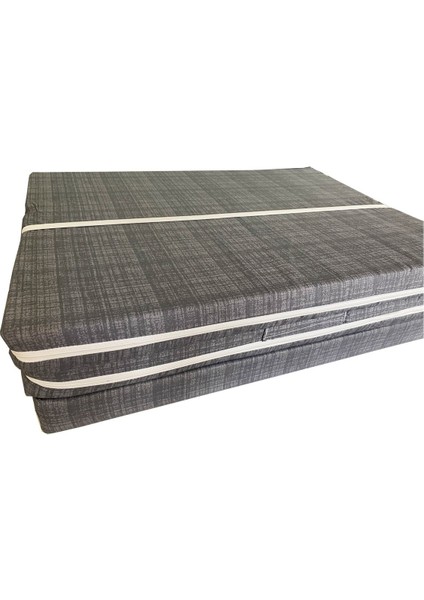 Katlanır Kamp Yatağı Çadır Yatağı Sünger Yatak Fermuarlı 70X180 cm 6 cm Gri modelleri