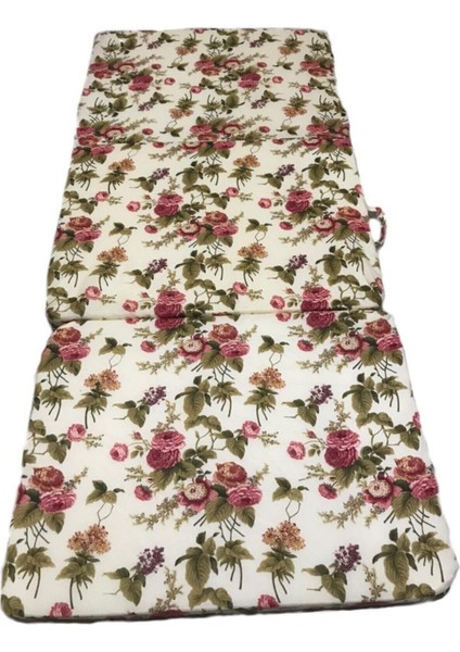 Katlanır Minder Kamp Minderi Yer Minderi Süngerli 80X180 Ingiliz Gülü modelleri