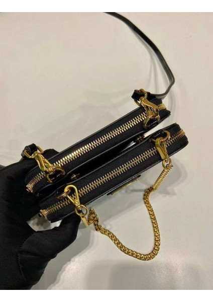 PRADA Çift Çanta Çift Kulplu Ayrılabilir Çok Amaçlı Orta Boy Çanta modelleri