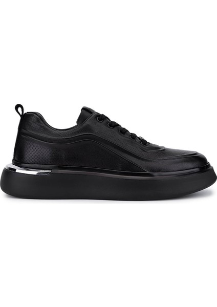 Erkek Hakiki Deri Siyah Deri Sneakers & Spor Ayakkabı 298 2850-6E01 Erk Ayk SK25-26 Sıyah Dr