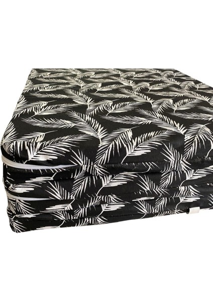 Tek Kişilik Katlanır Yer Yatağı Sünger Yatak Siyah Tüylü 80X180 Cm-6 cm fırsatları