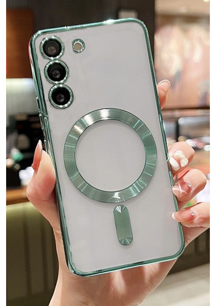 Samsung Galaxy A56 Kılıf Kamera Lens Korumalı Magsafe Şarj Destekli Renkli Yumuşak Kılıf