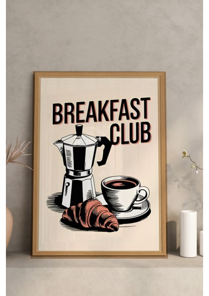 🥐 Kahvaltı Kulübü – Retro Tarz 3’lü Mdf Tablo Seti (Çerçevesiz - 3 Ebat Seçeneği) CRVS1019 13 x 17 fiyatları