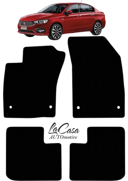 Fiat Egea Sedan Uyumlu Lacasa Velur Halı Paspas