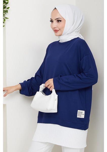 Arma Detay Piliseli Oysho Tunik 1627 - Lacivert fırsatları