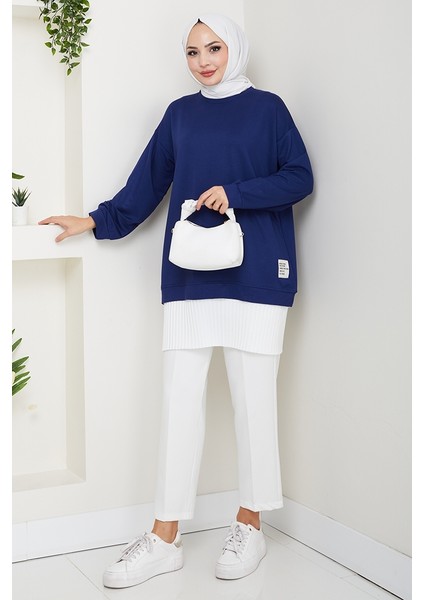 Arma Detay Piliseli Oysho Tunik 1627 - Lacivert indirimleri