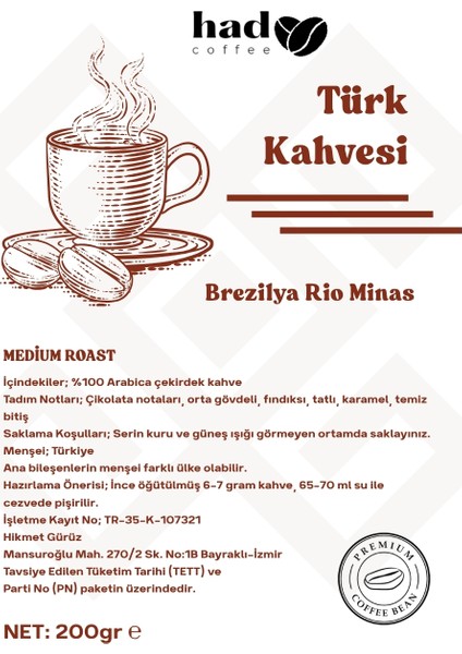 Rio Minas Türk Kahvesi 5X200GR fiyatları