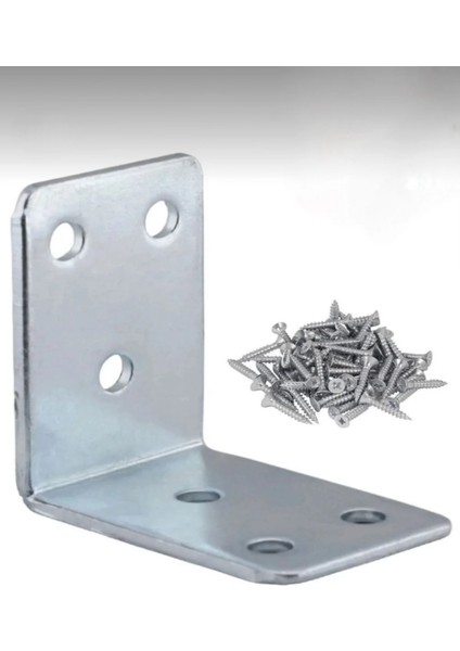 Metal L Bağlantı Dolap Mobilya Raf Bağlantı 50X50 mm (10 Adet) fırsatları