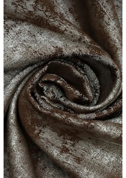 Koyu Kahve Istanbul Fon Desen Yeni Sezon Pileli, Kırışmaz, Özel Koleksiyon ( Tek Kanat ) Perde, modelleri