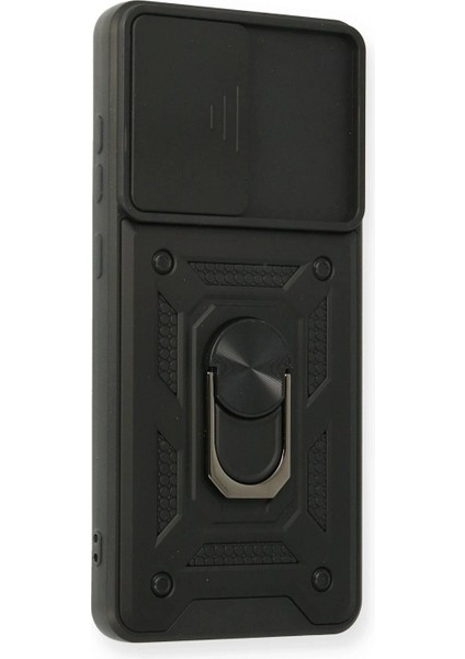 Samsung Galaxy A32 Kılıf Pars Lens Yüzüklü Silikon - Siyah fiyatları