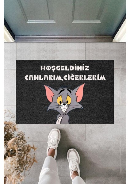 Modern Paspas - Canlarım Ciğerlerim - Özel Tasarım Kapı Önü Paspası Md-10.3