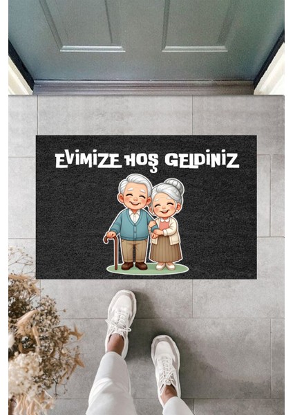 Modern Paspas - Tatlı Çift - Özel Tasarım Kapı Önü Paspası Md-7.3