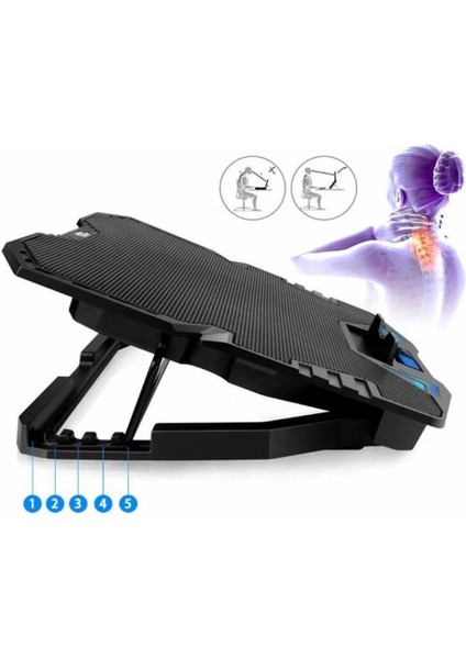 FNC-5235ST Gs6 Notebook Soğutucu Siyah