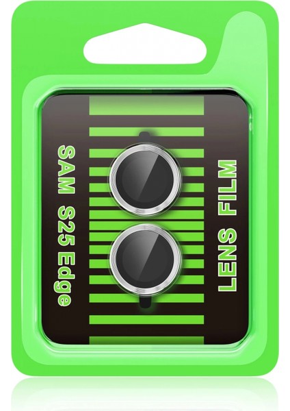 Samsung Galaxy S25 Edge Raze Metal Kamera Lens - Gümüş