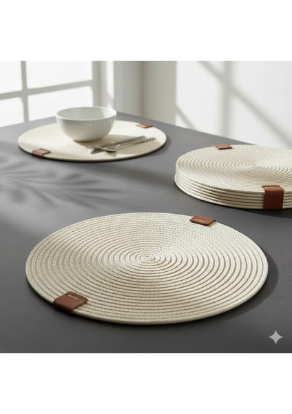 Amerikan Servis Runner 6 Lı Sunum Supla Çeyiz Takımı Örgü Tabak Altı Yanmaz modelleri