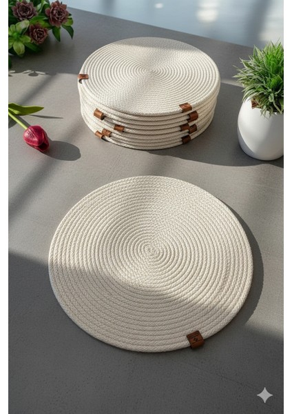 Amerikan Servis Runner 6 Lı Sunum Supla Çeyiz Takımı Örgü Tabak Altı Yanmaz fırsatları