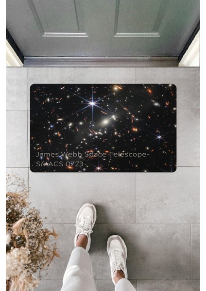 Yüksek Kaliteli Dijital Baskı James Webb Space Telescobe-Smacs 0723 Uzay Kapı Önü Paspası