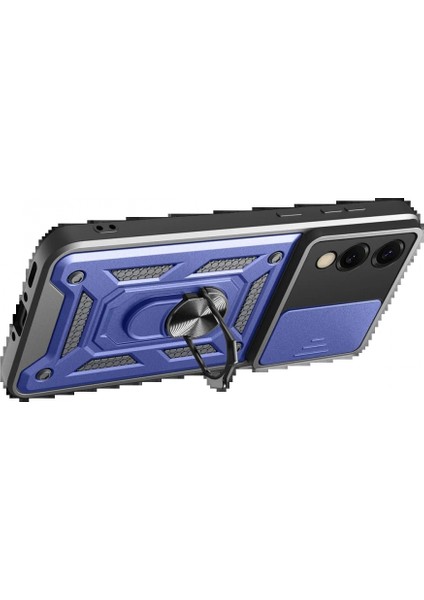 Samsung Galaxy S25 Edge Pars Lens Yüzüklü Silikon - Lacivert fiyatları