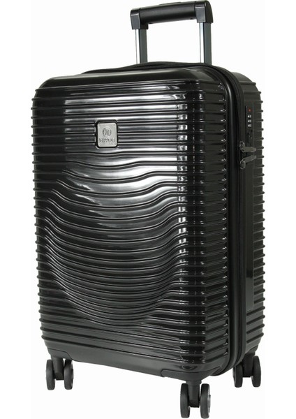 1818 Horizon Pc - Büyük + Orta + Kabin Boy Valiz / Bavul Seti - Siyah modelleri