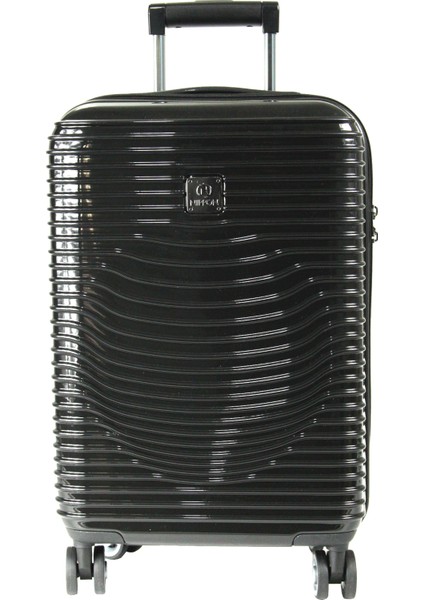 1818 Horizon Pc - Büyük + Orta + Kabin Boy Valiz / Bavul Seti - Siyah fırsatları