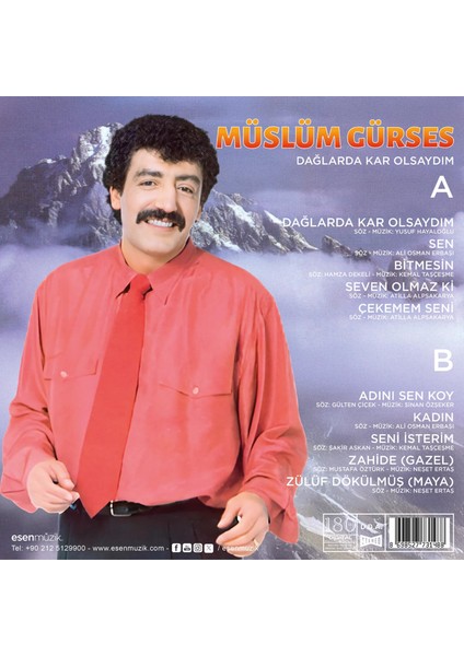 Müslüm Gürses - Dağlarda Kar Olsaydım (Plak) fırsatları