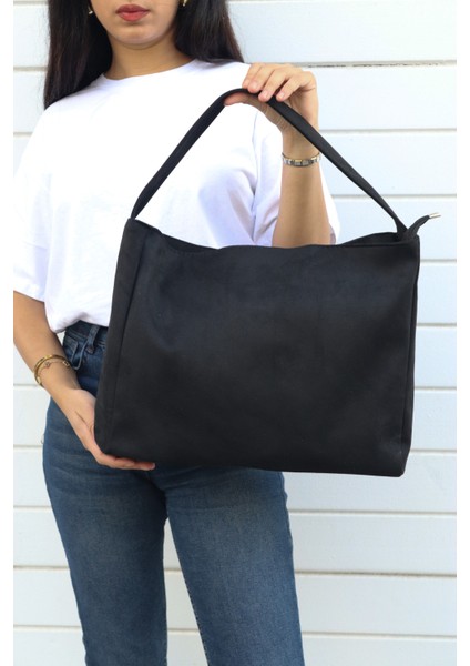 Hathor Kadın Shopper Tek Saplı Süet Omuz Çantası modelleri