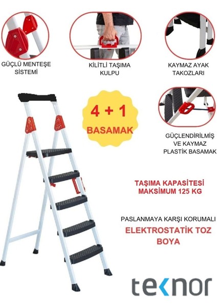 Extreme Plastik Basamaklı Metal Merdiven