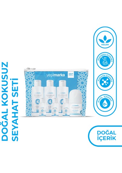 Kokusuz Bakım Seti (Ihrama Uygun Hac ve Umre Seyahat Seti)