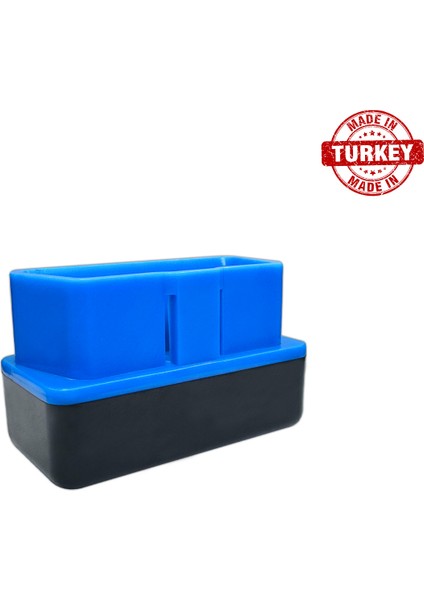 Obd2 Teşhis Kutusu Süper Mini Obd Kutusu + Kapak Obd 16 Pin Konnektör +Mavi