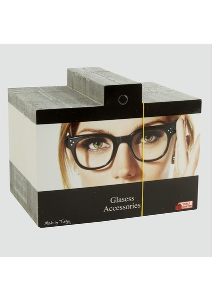 Resveq Gözlük Kartı Zincir Büyük-Siyah