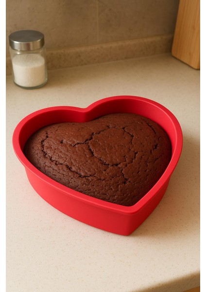 Kalp Şekilli Kek Kalıbı - Silikon
