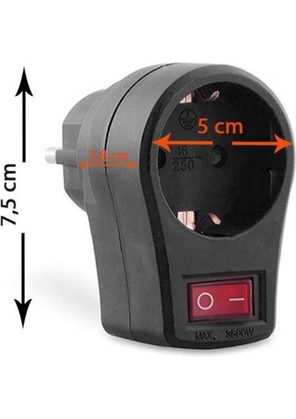 Emlx Siyah Tekli Anahtarlı Topraklı Fiş Priz Shpsellby 986362 Tr fiyatları