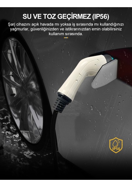 7KW Taşınabilir Elektrikli Araç Şarj Cihazı 32A Type 2