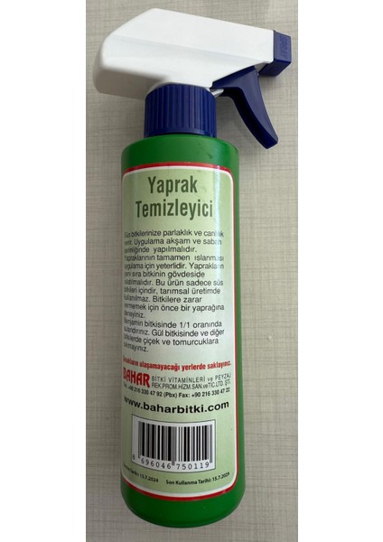 Yaprak Temizleyici &parlatıcı 250 ml fiyatları